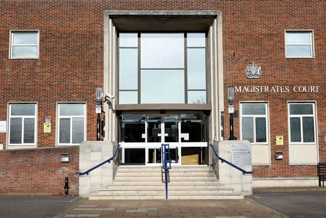 Police Constable Tim Bradshaw, of Sussex Police, appeared in Portsmouth Magistrates’ Court after being charged with causing serious injury by dangerous driving. Picture: Chris Moorhouse