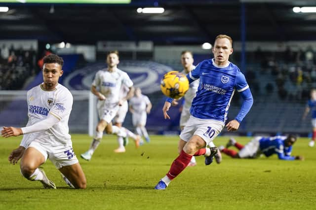 Anthony Scully will be handed match minutes in a Pompey friendly against Aldershot. Picture: Jason Brown/ProSportsImages