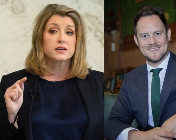 The current Portsmouth North MP Penny Mordaunt and Portsmouth South MP Stephen Morgan