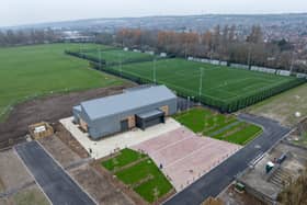 The finishing touches are being put to the King George V Football football hub in Cosham. Picture: Marcin Jedrysiak