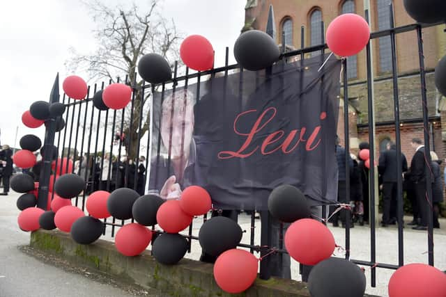 The funeral of Levi Kent took place on Thursday, December 21, 2023 at St John's Church in Forton Road, Gosport. Picture: Sarah Standing (211223-3794)