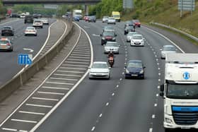 The M27 eastbound between junctions 10 and 11 in Fareham was closed following a crash.