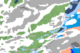 Scotland is the most snow affected area in the UK this week. 