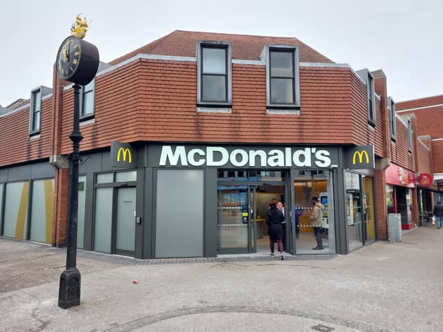 The new McDonald's opened in North End as a dedicated takeaway only restaurant