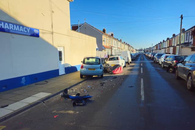 Locarno Road crash. Pic: Stu Vaizey