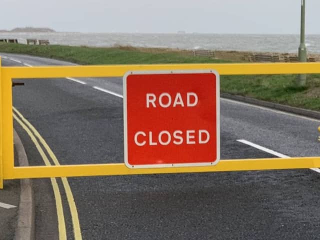 Stokes Bay Road in Gosport will be closed due to Storm Isha. Picture: Gosport Borough Council.