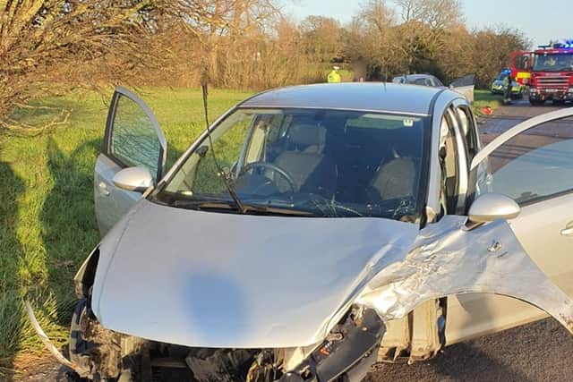 A police officer said Jake Sharpe was consumed by "inexplicable stupidity" by causing the crash. Picture: Sussex Police.