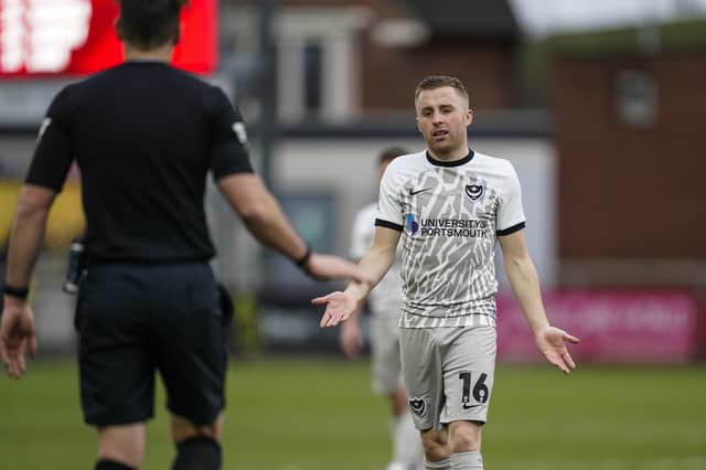 Joe Morrell was substituted at half-time through injury against Fleetwood. Picture: Jason Brown/ProSportsImages