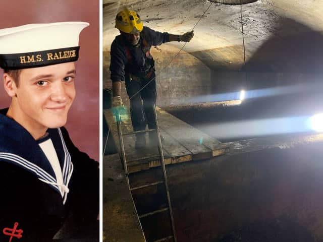 Police have been carrying out fresh searches at the Town Range Car Park and Trafalgar Cemetery in Gibraltar for missing Simon Parkes. The Royal Navy sailor disappeared after leaving HMS Illustrious in December 1986 and never returning. Picture: Hampshire and Isle of Wight Constabulary.