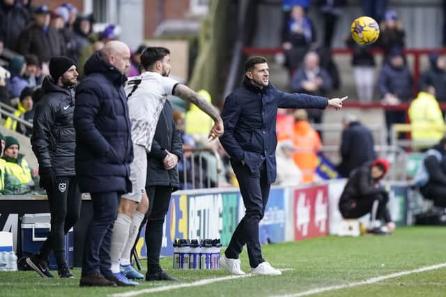 John Mousinho switched to a back three for the trip to Fleetwood - and it resulted in victory. Picture: Jason Brown/ProSportsImages
