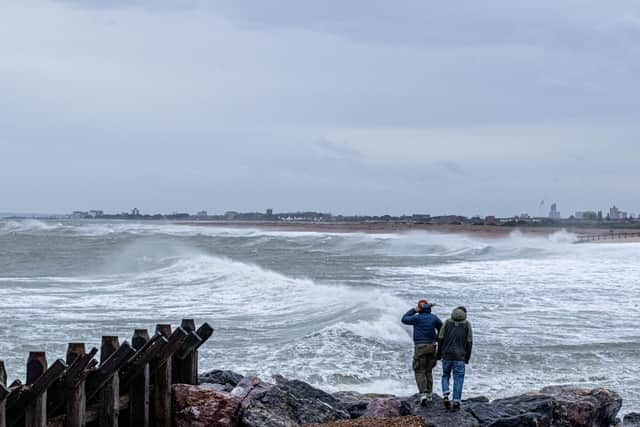 Power cuts are being reported across Hayling Island in the wake of Storm Isha. Pictured is when Storm Ciaran hit the island. Picture: Habibur Rahman.