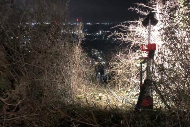 The scene of the rescue in Paulsgrove this morning (January 21). Picture: Cosham Fire Station.