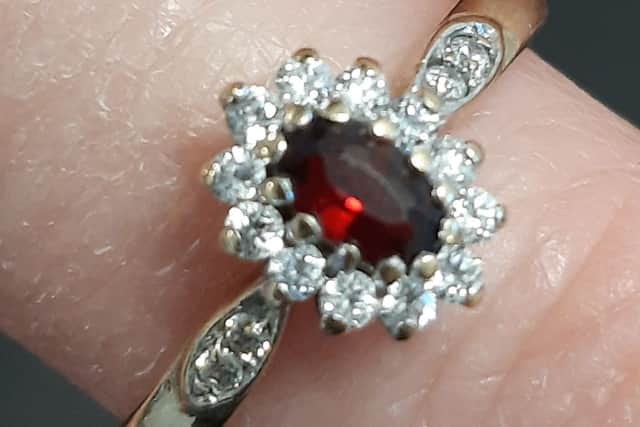 This engagement ring was handed into police after being found in the Cams Hill area of Fareham. Picture: Gosport Police.