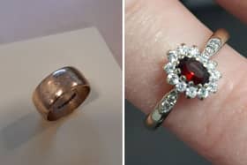 Two lost rings with "irreplaceable sentimental value" have been handed into police after being found in the Gosport area. Picture: Gosport Police.