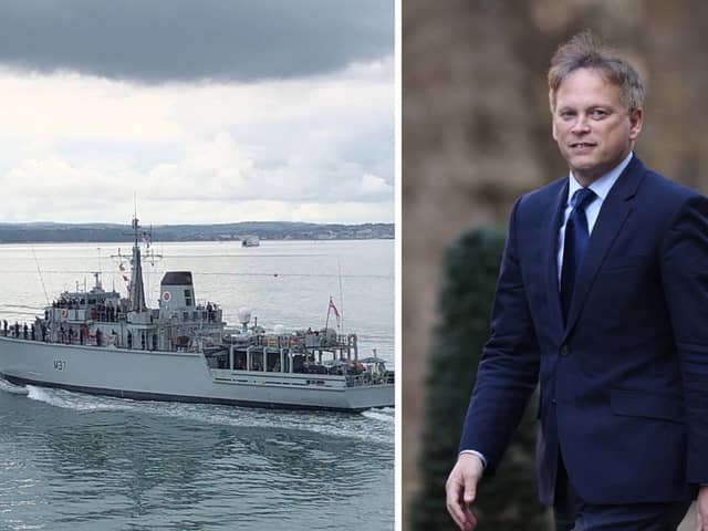 Grant Shapps said the crash involving HMS Chiddingfold and HMS Bangor in Bahrain does not show "incompetence". Picture: Tom Cotterill - Dan Kitwood/Getty Images.