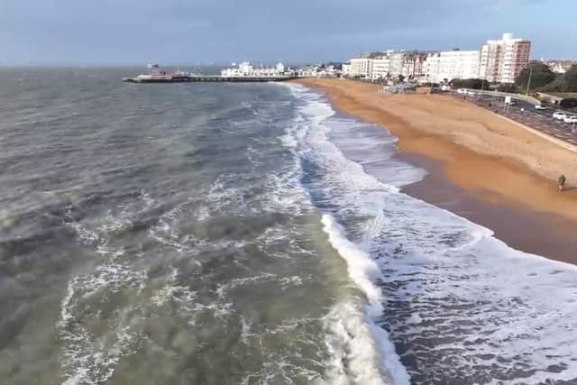 The previous weather warning covered England, but now it covers much of the south coast. Picture: Marcin Jedrysiak