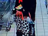 Woman wearing pink hoodie and a yellow beanie caught on camera stealing items from Tesco