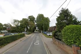 Residents have had to be evacuated from their homes following a gas leak in Church Road, Swanmore, Hampshire. SGN said it is too early to say when the repair project will be completed. Picture: Google Street View.