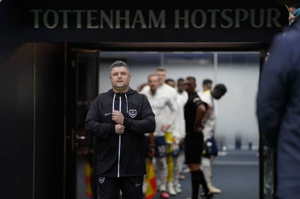 Simon Bassey was Pompey's caretaker boss for their FA Cup trip to Spurs in January 2023. Picture: Jason Brown/ProSportsImages