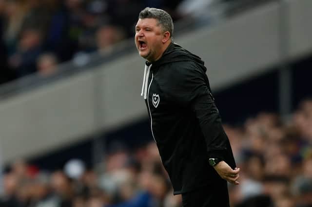 Simon Bassey oversaw Pompey for three matches as caretaker boss. Picture: Getty Images