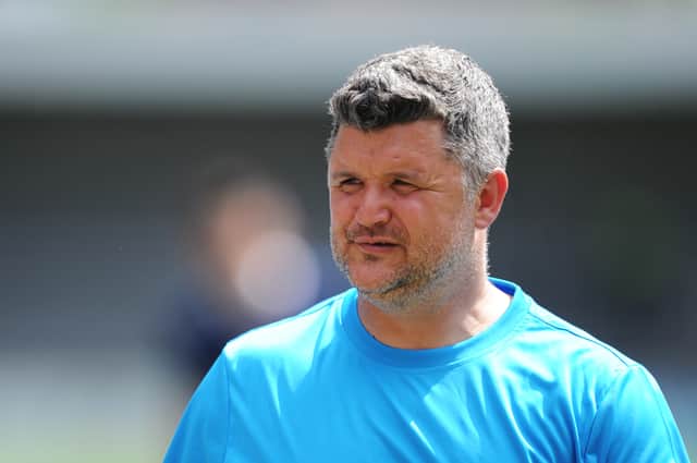 Simon Bassey left Barnet to become Pompey first-team coach in June 2021. Picture: Getty Images