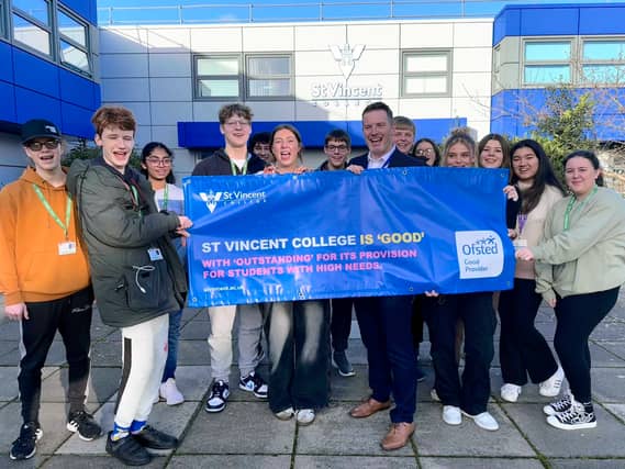 St Vincent College, Gosport, has been rated good by Ofsted in its recent inspection.