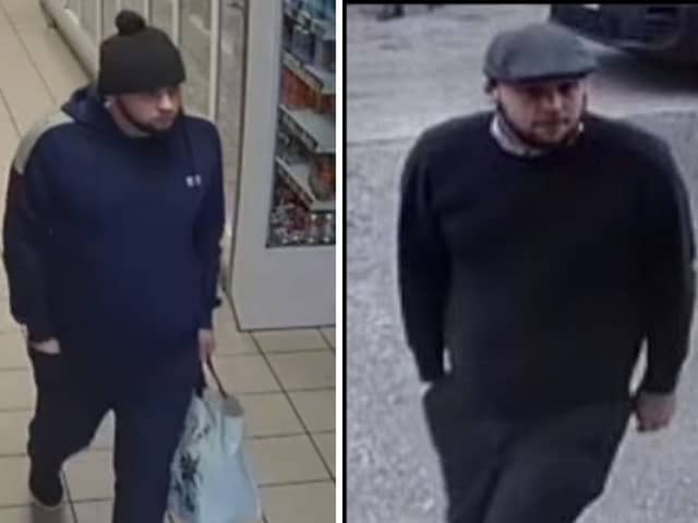 Police are looking for this man after chocolate worth around £400 was stolen from a supermarket.