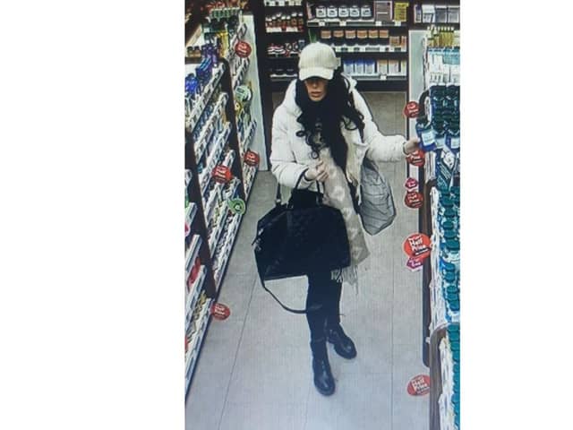 Police are looking for this woman after a shoplifting incident in Whiteley