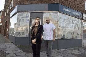 Caitlyn Odin (22) and Jordan Thompson (31) are the owners of new restaurant Smoke and Mirrors which is coming to Old Portsmouth's High Street in time for Valentine's Day. Picture: Sarah Standing (260124-5803)