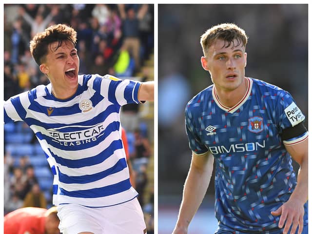 Pompey are chasing Reading's Tom McIntyre and Carlisle's Owen Moxon. Pic: Getty