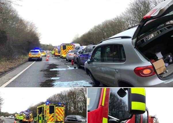 A31 crash. Pic: Hants fire service