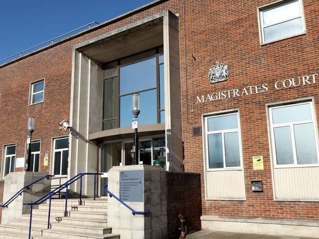 Judge Gee, 36, of no fixed abode, was sentenced to 40 weeks in prison for various offences at Portsmouth Magistrates’ Court. Picture: Chris Moorhouse