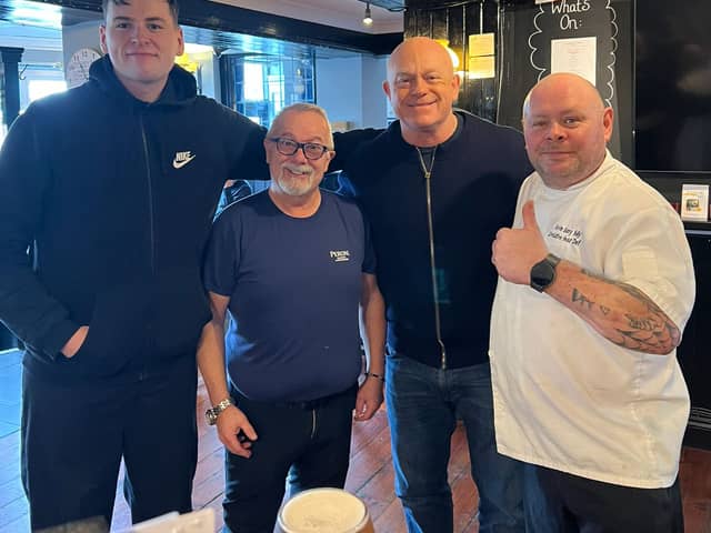 Ross Kemp visited The Bridge Tavern in  Old Portsmouth as part of filming for a BBC TV series