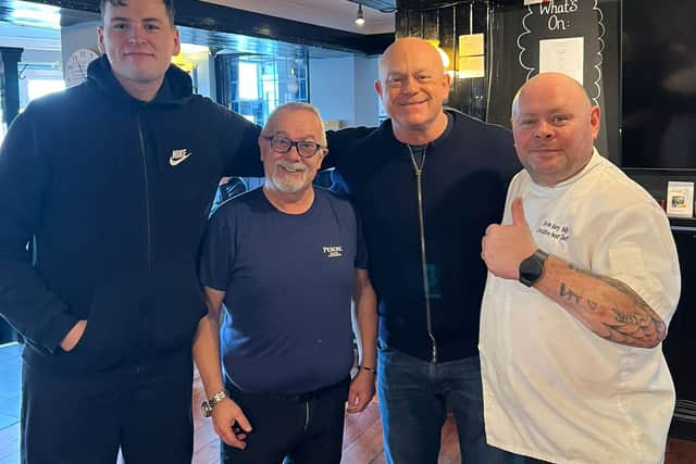 Ross Kemp visited The Bridge Tavern in  Old Portsmouth as part of filming for a BBC TV series