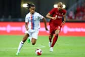 Jadan Raymond in pre-season action for Crystal Palace against Liverpool in 2022