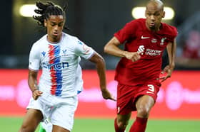 Jadan Raymond in pre-season action for Crystal Palace against Liverpool in 2022