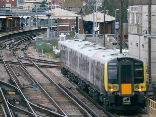 A landslip between Hedge End and Botley is blocking lines, with the Portsmouth to London service facing delays. Picture: Andrew Matthews/PA Wire