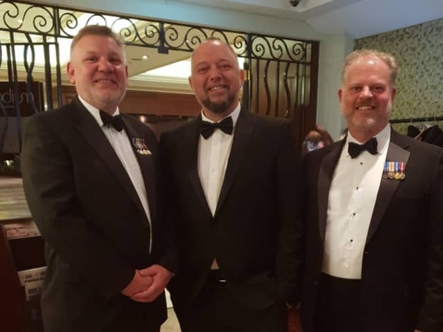 Portsmouth Distillery is up for a People's Choice Spirit Award for its 1812′ 3 year aged Rum. 
Pictured: (Left to right) Giles Collighan, Dich Oatley, Vince Noyce