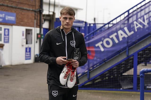 Newcomer Owen Moxon is included in Pompey's squad against Northampton. Picture: Jason Brown/ProSportsImages