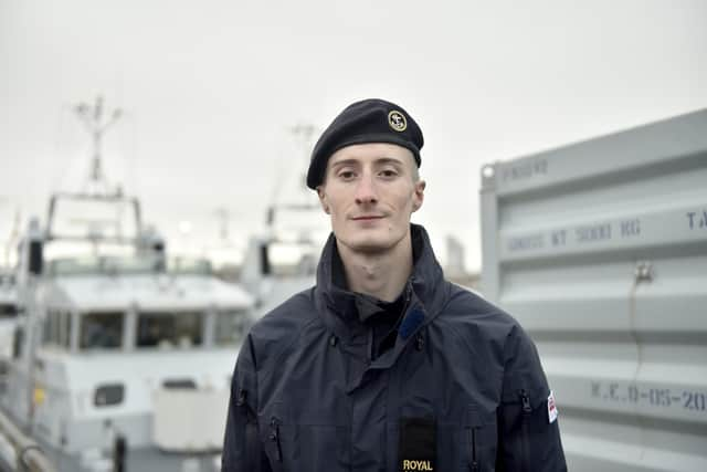 Pictured is: AB Nina Goodwin (18) of Nottingham, scheduled for her first deployment on Exercise Steadfast Defender. Picture: Sarah Standing (050224-5130)