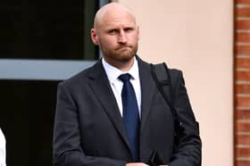 Former Lieutenant Commander Jonathan Lovell outside Bulford Military Court. Picture: Ollie Thompson/Solent News