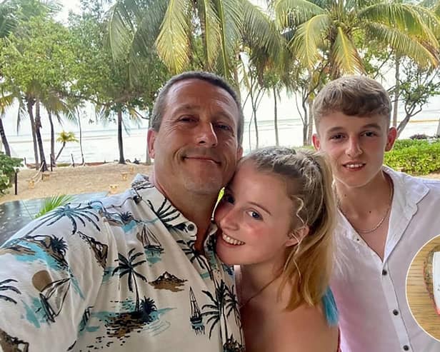 Izzy Barnes, 18, and her 15-year-old brother Nathan Barnes started Griff’s Last Adventure in memory of Griff Barnes, who died aged 54 from an aortic aneurysm in July 2023.