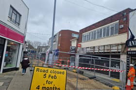 Charlotte Street in Portsmouth City Centre has been shut for workers to create a brand new bus gate.