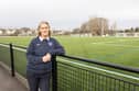 Pompey In The Community is continuing work to complete The John Jenkins stadium in Moneyfield Avenue, Portsmouth. Pictured: CEO Clare Martin on Tuesday 6th February 2024. Picture: Marcin Jedrysiak