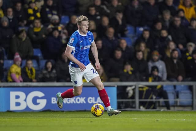 Terry Devlin has a chance of playing again for Pompey. He’s been out since February with a shoulder injury. (Picture: Jason Brown/ProSportsImages