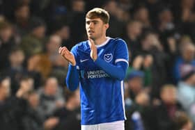 Pompey defender Zak Swanson is nearing a return to training. Pic: Graham Hunt/ProSportsImages