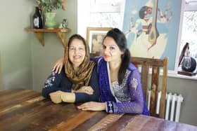 A gala night is being held at The Queen's Hotel in order to celebrate Indian and Pakistani cuisine and raise money for clean water pumps across Asia. 

Pictured: Nadia Arab with her mother Khalida. 