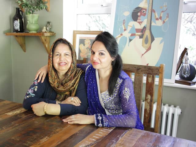 A gala night is being held at The Queen's Hotel in order to celebrate Indian and Pakistani cuisine and raise money for clean water pumps across Asia. 

Pictured: Nadia Arab with her mother Khalida. 