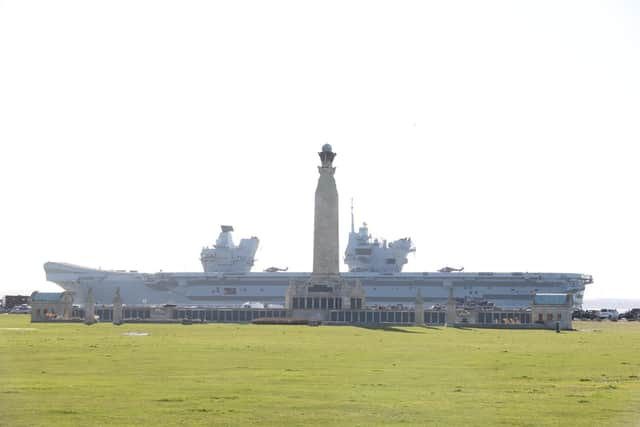 HMS Prince of Wales leaving Portsmouth for a Nato Mission in the North Sea near Norway on February 12, 2024. Picture: Sam Stephenson.