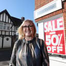 Emsworth clothing shop Karen George is under threat of closure due to cost of living pressures and a poor winter season. Owner Karen Hall has launched a "rescue mission" half price sale in a desperate bid to save the business ahead of its 7th anniversary. Pictured is owner Karen Hall in the shop.